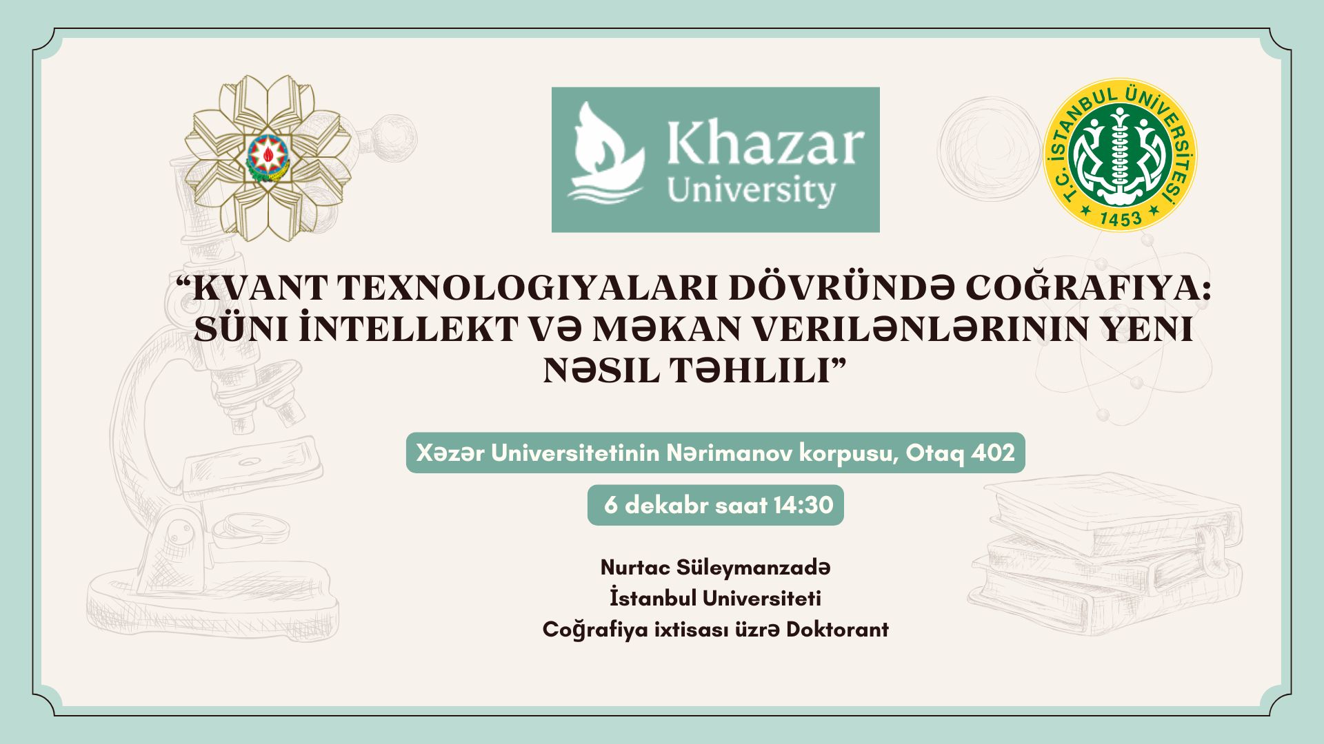 Seminar by doctoral student from Istanbul University